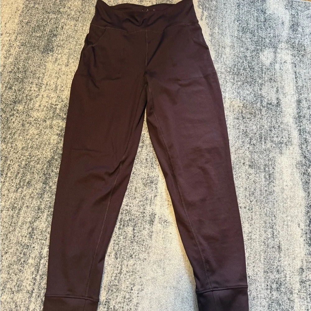 Old Navy Active Kids Maroon Ribbed Joggers